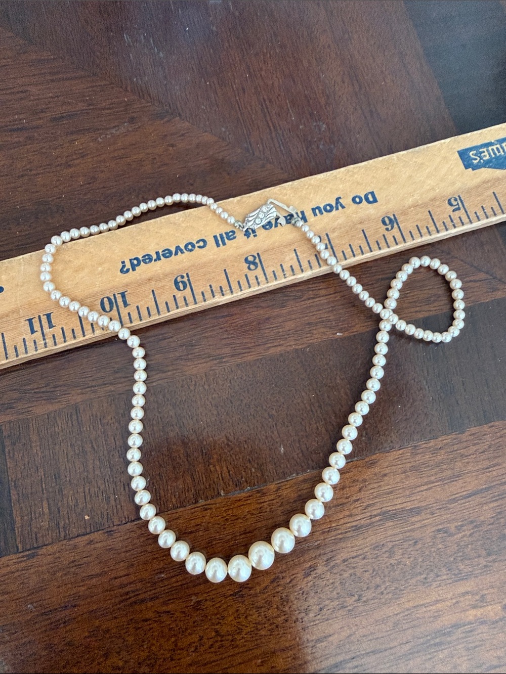 Vintage Faux Pearl Necklace